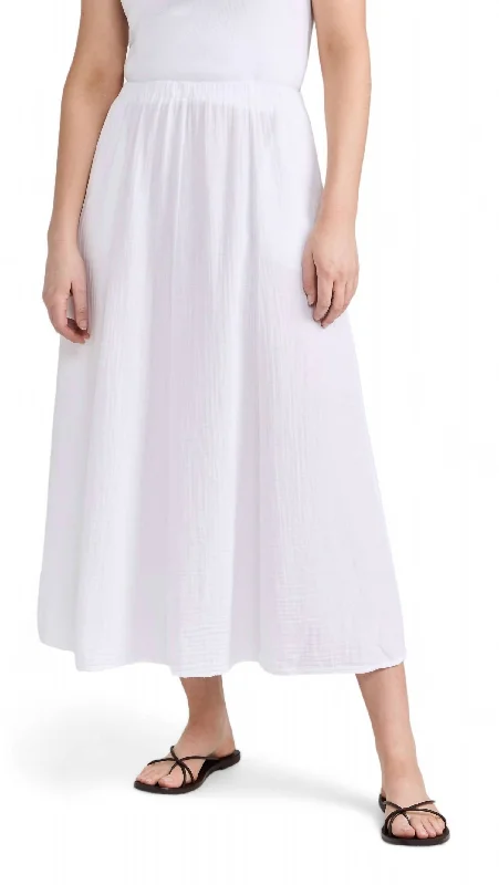 Deon Skirt In White