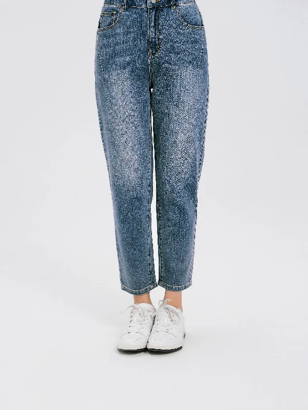 Hot Drill Denim Carrot Pants