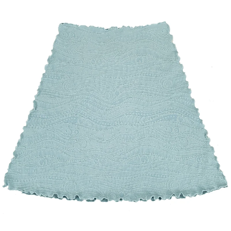 Tourmaline Catty Jacquard Knit Bias Skirt