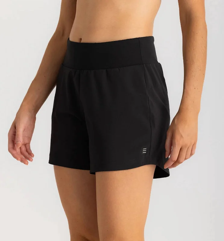 Women's Bamboo-Lined Active Breeze Short - 5" In Black