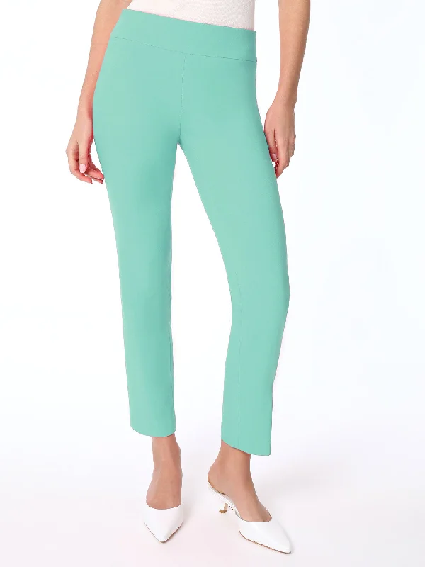 Solid Stretch Pull-On Straight Leg Pant