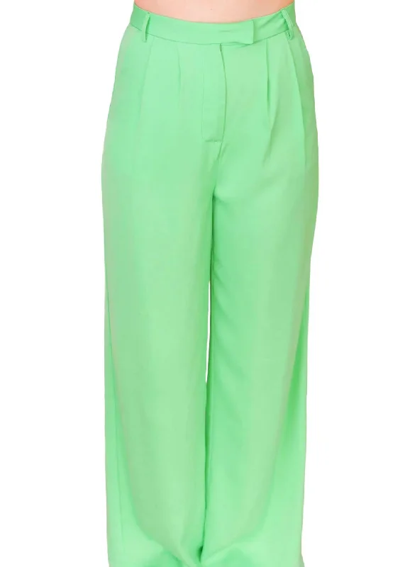 The Statement Wide Leg Pants In Melon