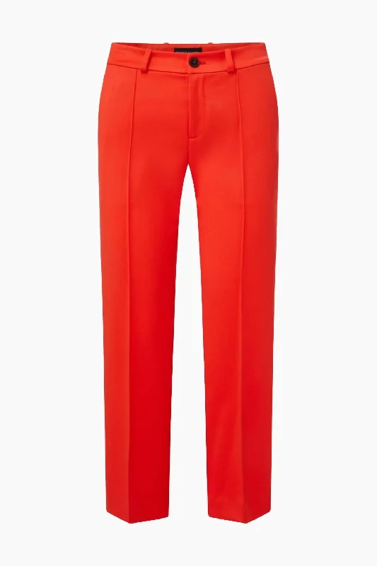 Women's Soren Trouser In Orange Glow