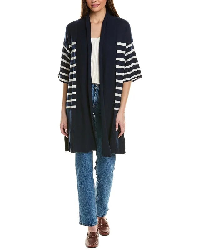 Autumn Cashmere Breton Stripe Cashmere Shawl