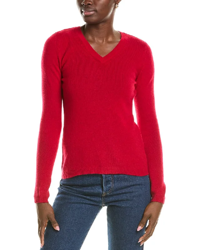 Forte Cashmere V-Neck Cashmere Sweater