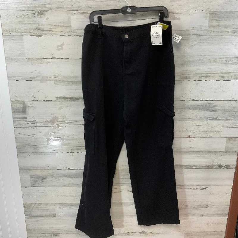 Pants Cargo & Utility By LA MODE  In Black, Size: XXL