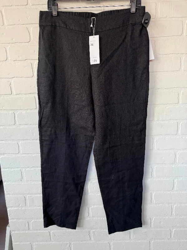 Pants Linen By Eileen Fisher In Black, Size: 4