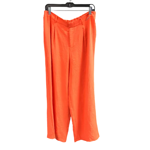 Pants Wide Leg By Adrienne Vittadini In Orange, Size: Xl