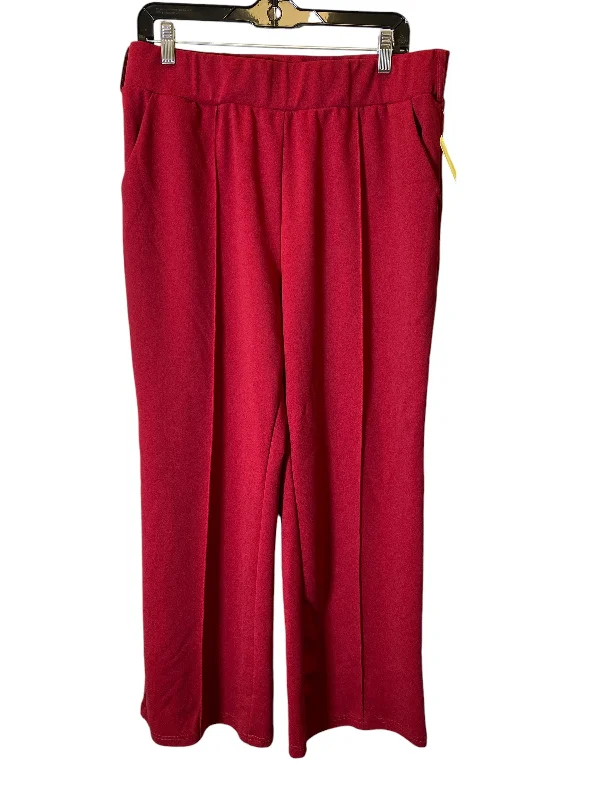 Pants Wide Leg By Clothes Mentor In Red, Size: Xl