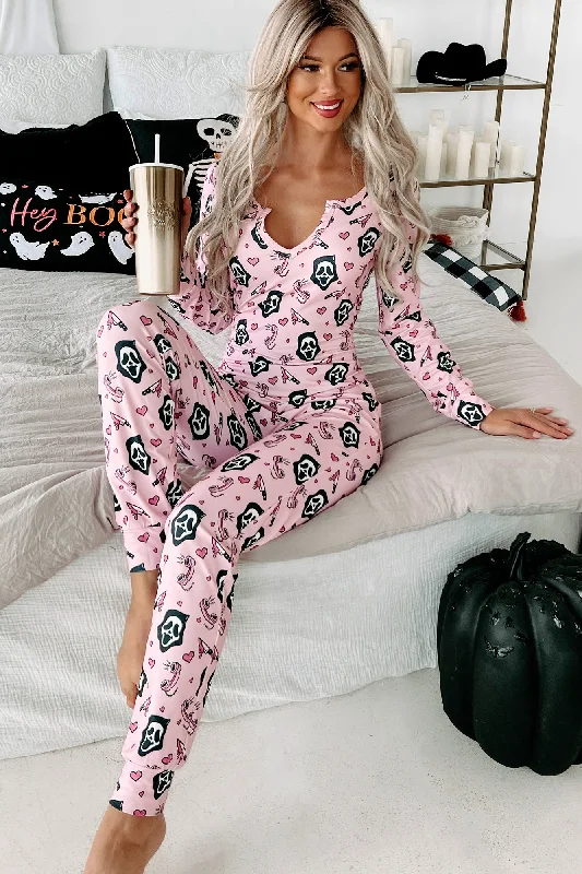 Sweet Dreams Printed Onesie (Pink)