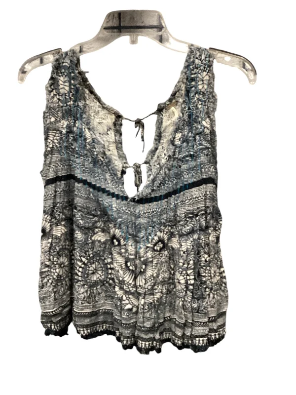 Top Sleeveless By Free People In Blue, Size: S