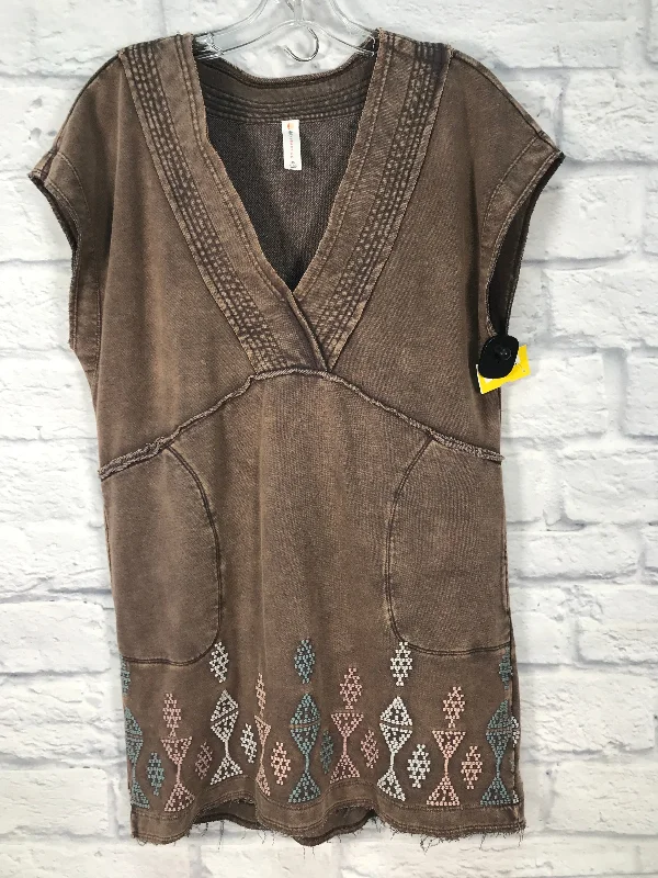 Dress Casual Short By Daily Practice By Anthropologie In Blue & Brown, Size: Xs