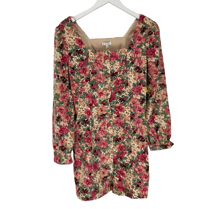 Dress Casual Short By Tcec In Floral Print, Size: S