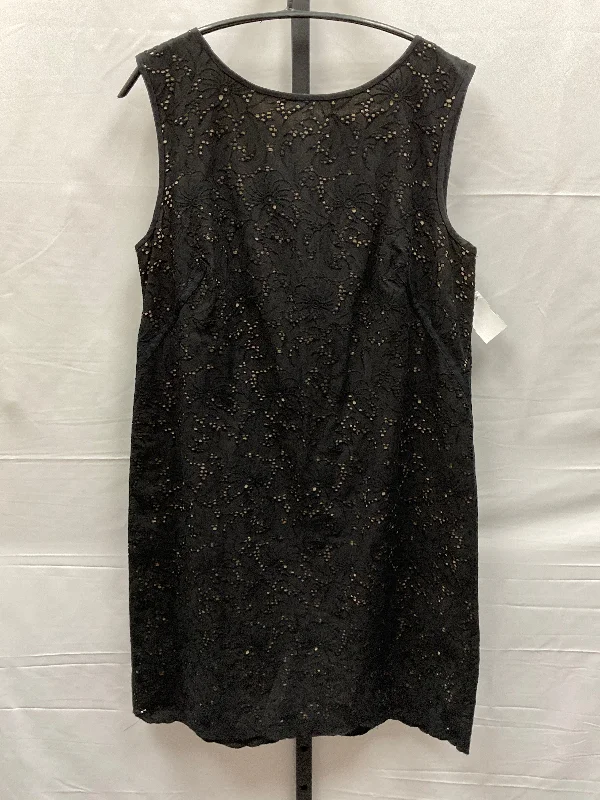 Black & Tan Dress Casual Midi Loft, Size M