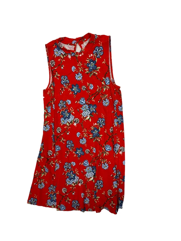 Multi-colored Dress Casual Midi Loft, Size Xs