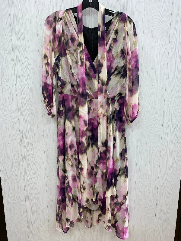 Purple Dress Casual Midi Dkny, Size 6