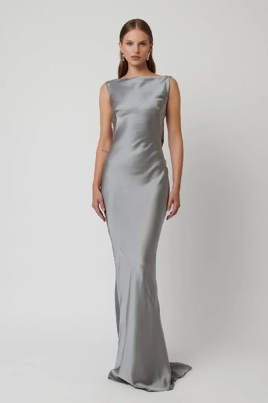 Effie Kats Karolina Gown - Platinum