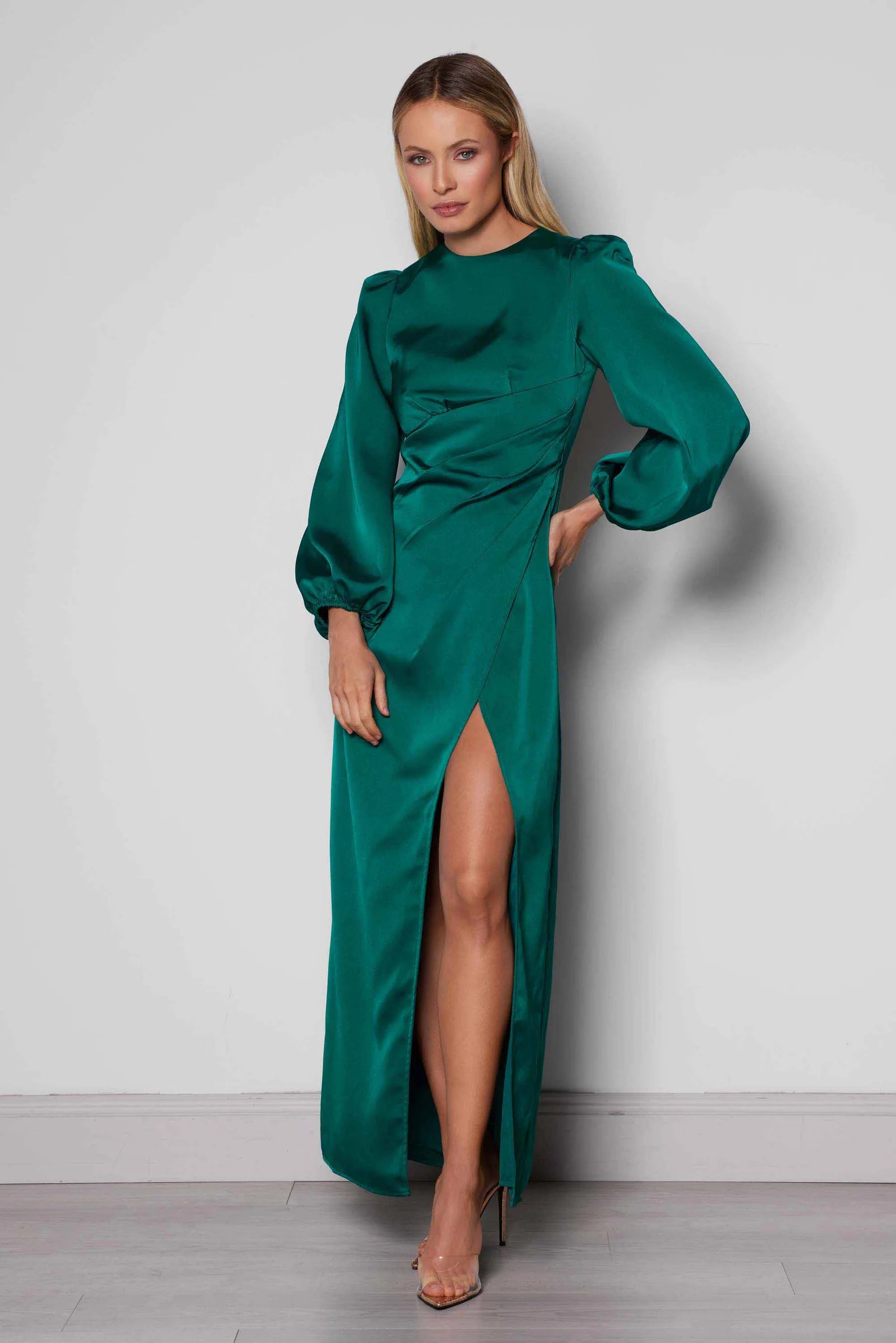 Elle Zeitoune Cleo Dress - Emerald Green