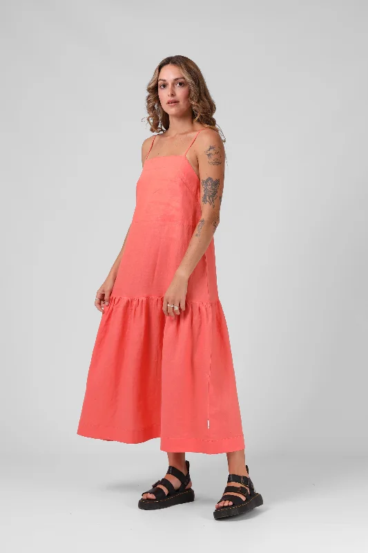 RPM Antoinette Dress Washed Coral