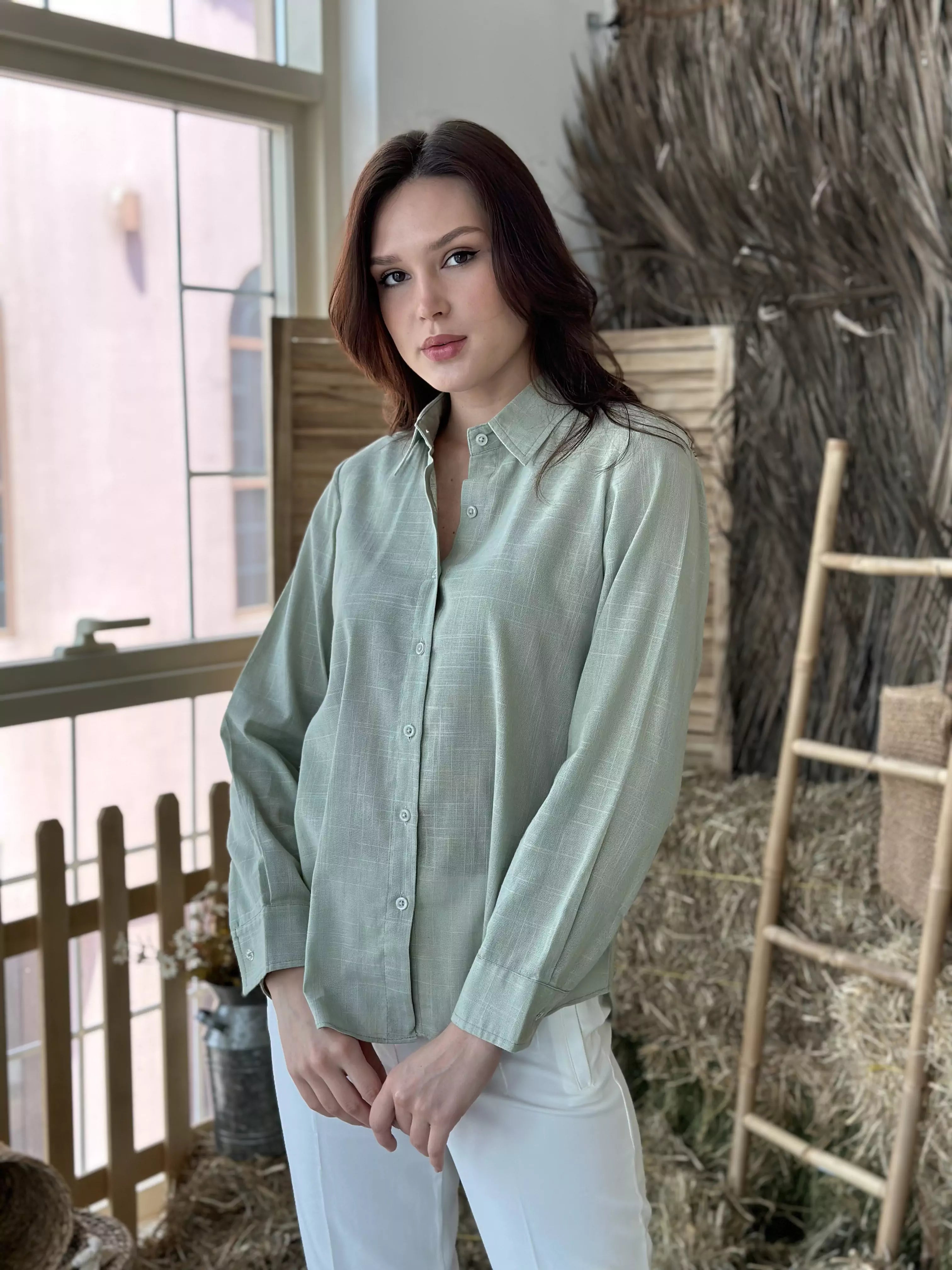 Luna Linen Button Down Shirt